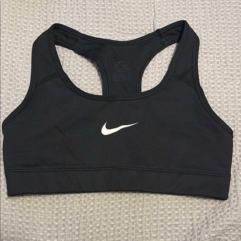 Nike Black Racerback Sports Bra with Medium Support